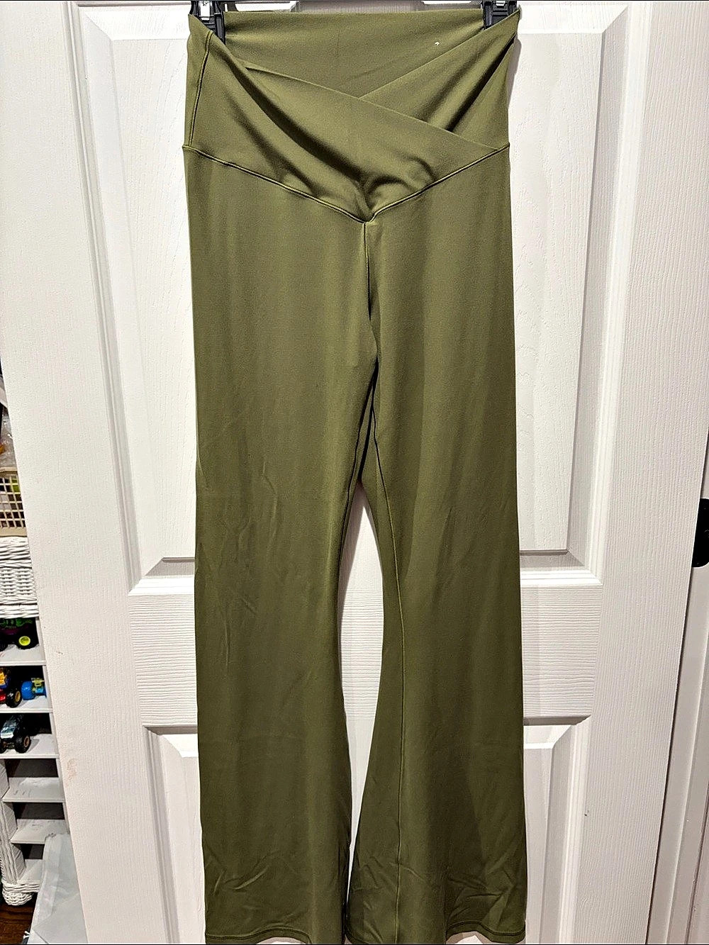 Aerie Olive Green fold over leggings size large